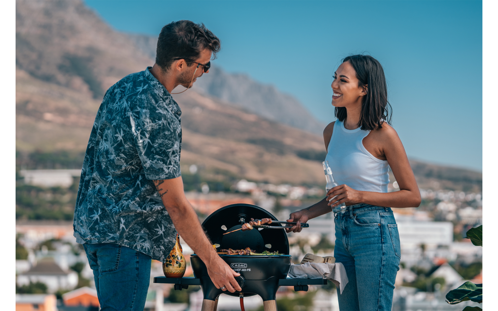 Oversikt av Gassgrill Citi Chef 40 FS med ben i svart farge