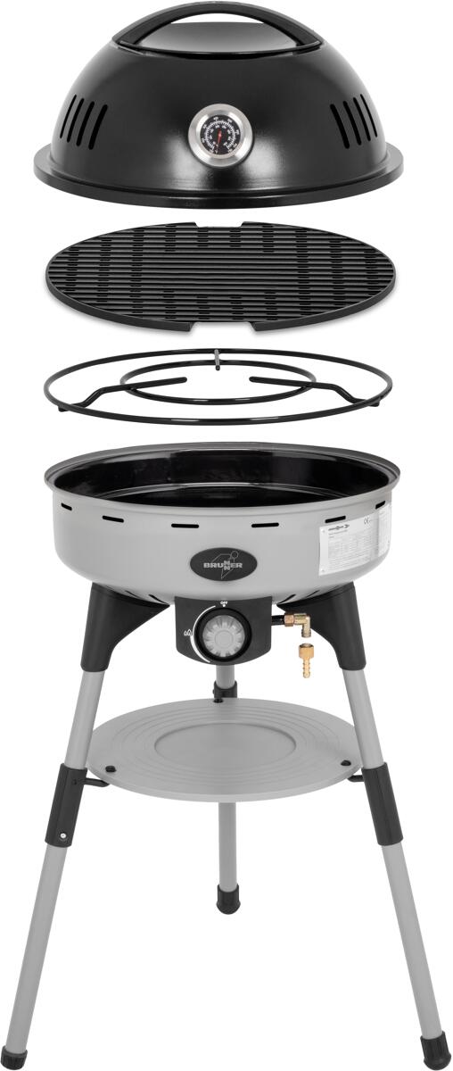 Gassgrill Devil BBQruiser HT 4 kW med lokk front