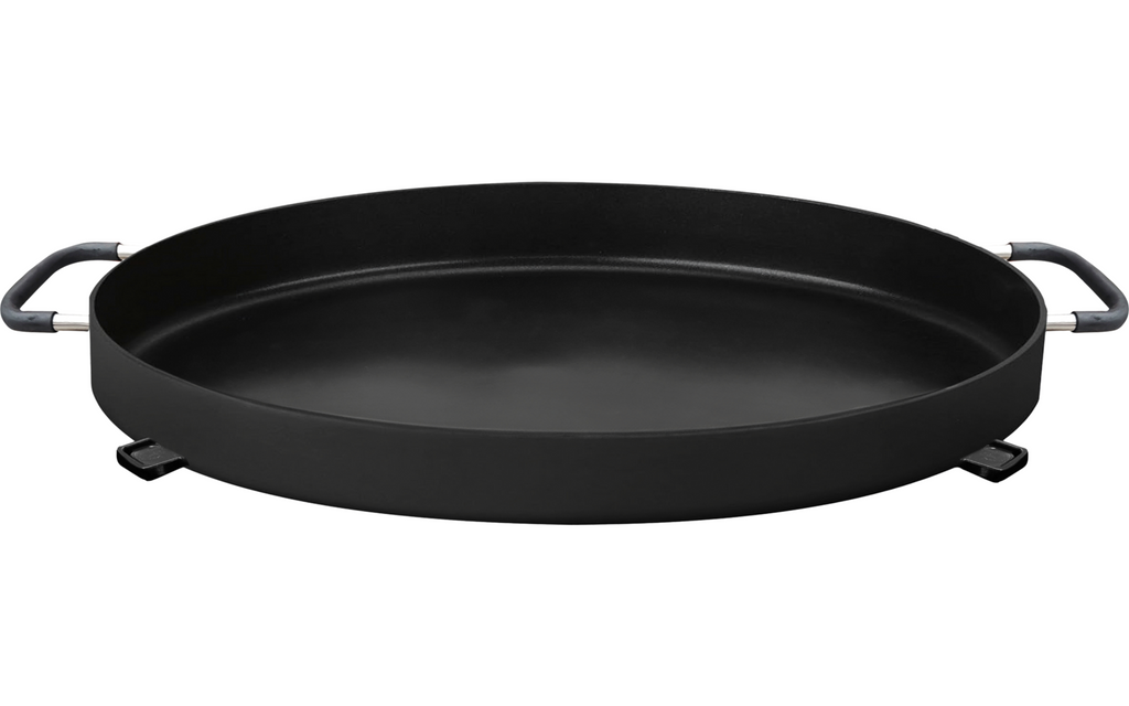 Nærbilde av keramisk plate på Gassgrill Devil BBQruiser HT Roundpan