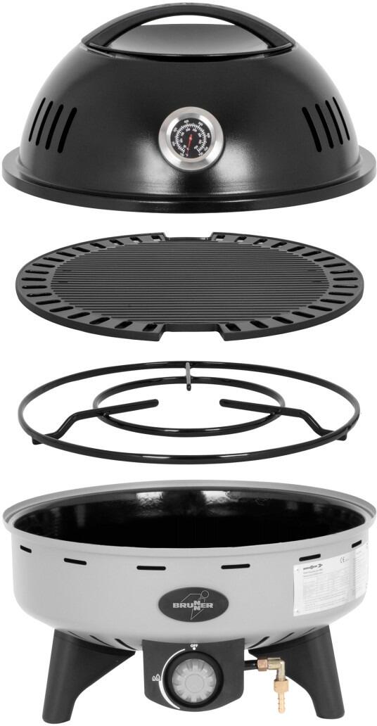 Gassgrill Devil BBQruiser LT kompakt Ø47 cm detalj av brenner