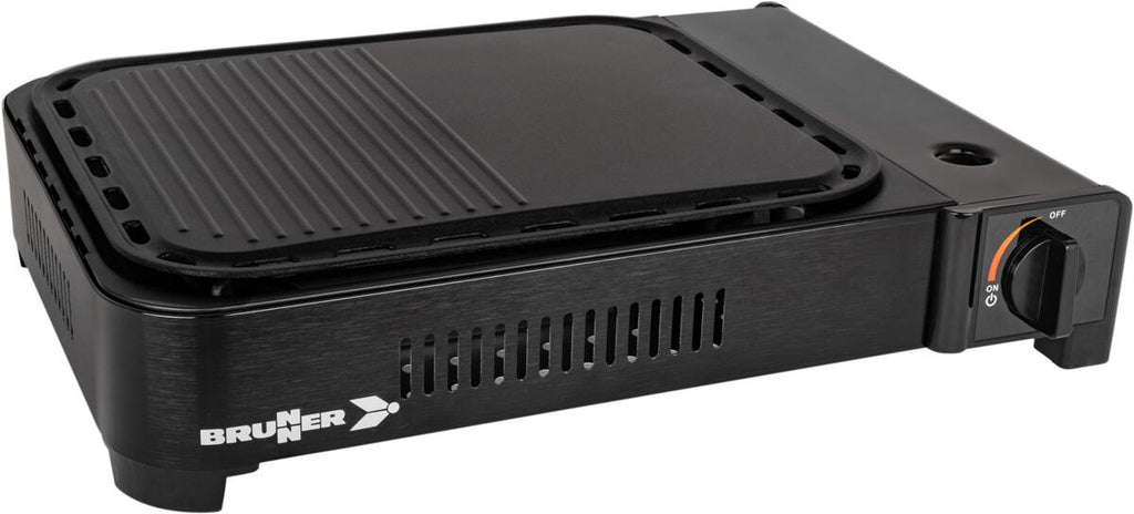 Bakside av Gassgrill Devil Megagrill 2,2 kW 46x34,5 cm bordmodell