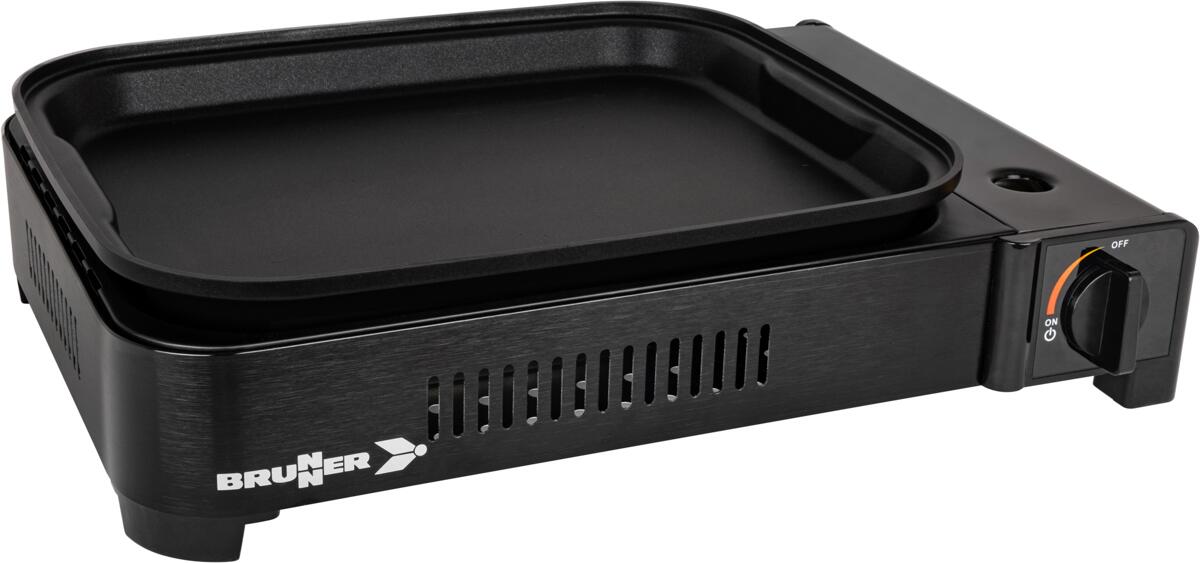 Detalj av grillplate på Gassgrill Devil Megagrill 2,2 kW 46x34,5 cm bordmodell