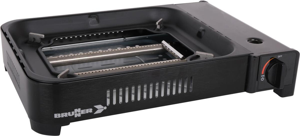 Gassgrill Devil Megagrill 2,2 kW 46x34,5 cm bordmodell montert på bord