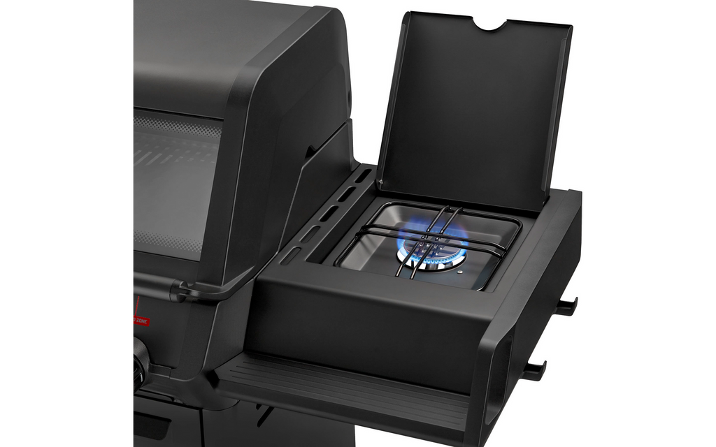 Montert Gassgrill Monroe Pro 3 SIKR Turbo Shadow svart i bruk