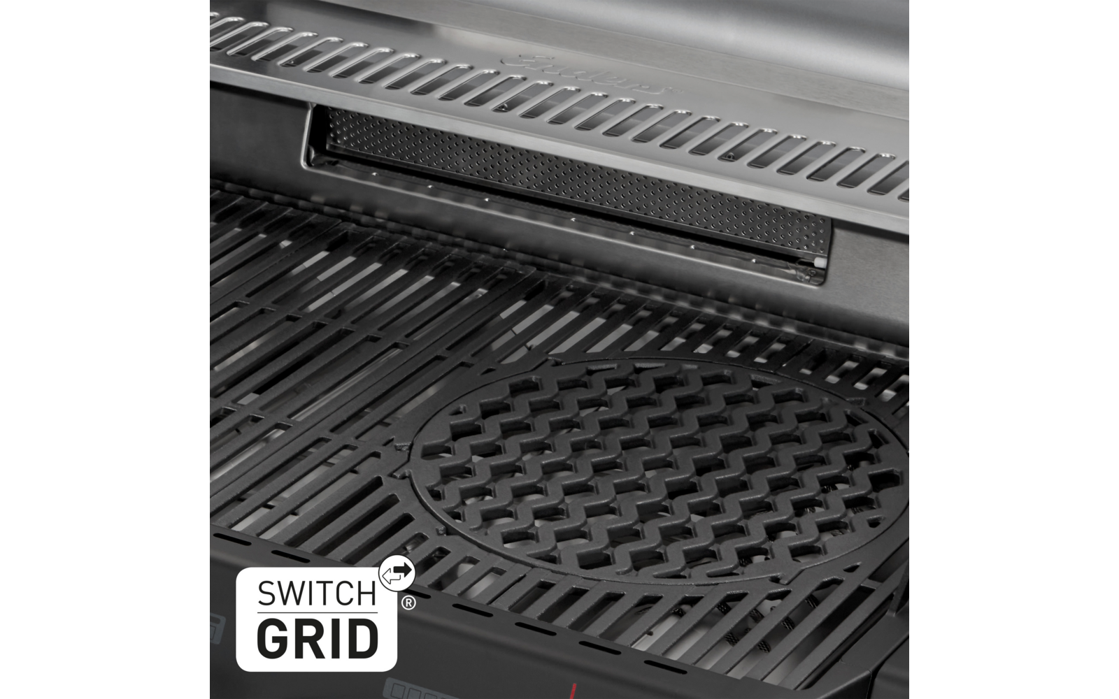 Sidebrenner på Gassgrill Monroe Pro 3 SIKR Turbo Shadow svart