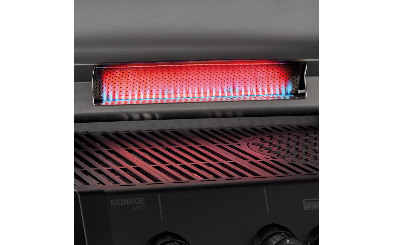 Sear Grate detalj på Gassgrill Monroe Pro 3 SIKR Turbo Shadow svart