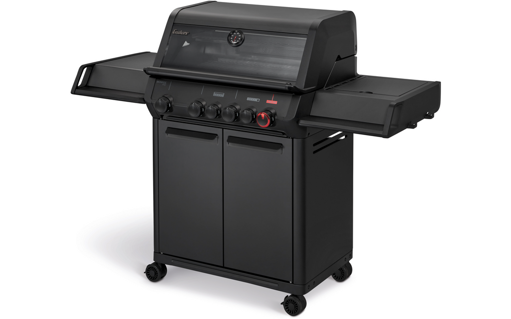 Gassgrill Monroe Pro 4 SIKR Turbo Shadow svart bakside