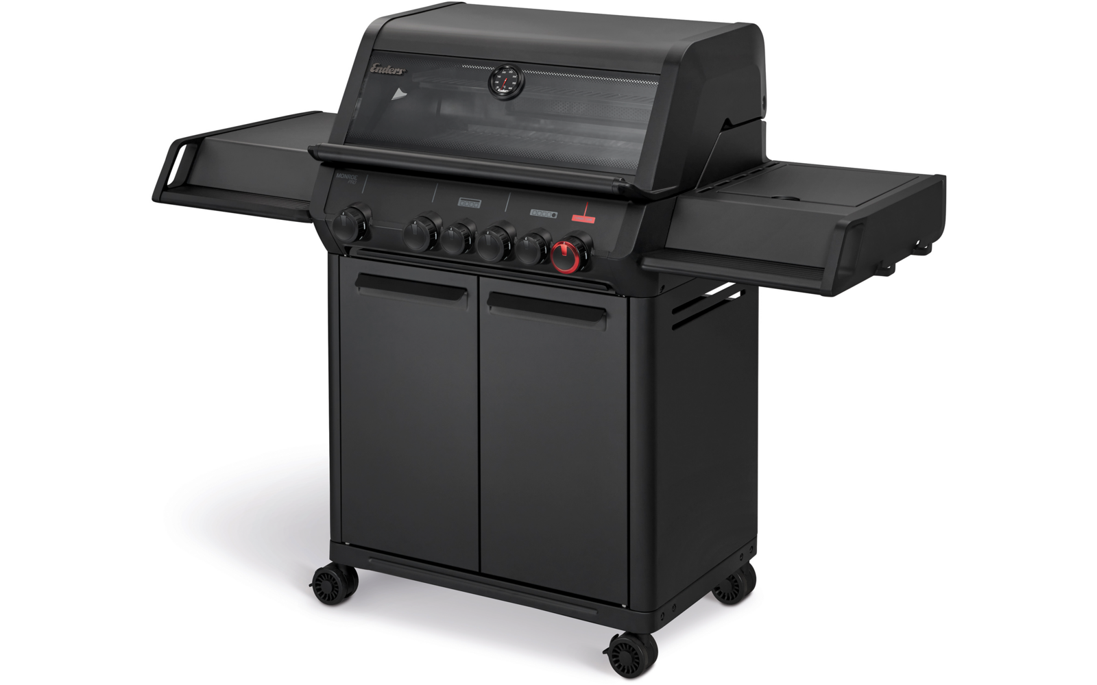 Gassgrill Monroe Pro 4 SIKR Turbo Shadow svart bakside