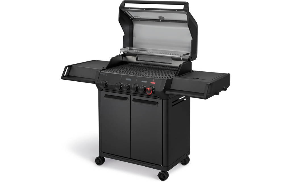 Detalj av grillrist på Gassgrill Monroe Pro 4 SIKR Turbo Shadow svart