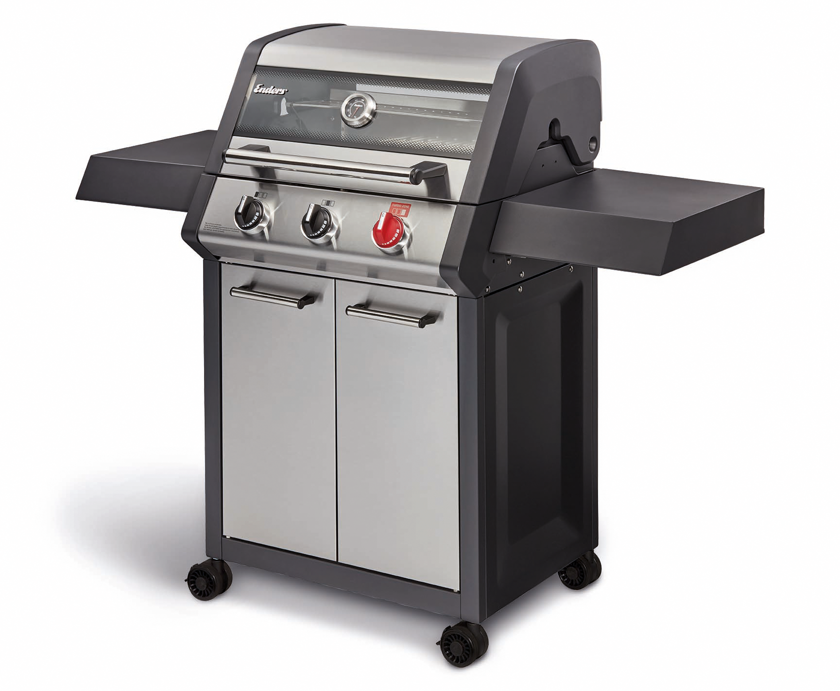 Gassgrill Monroe ProX 3 S Turbo frontbilde med åpen luke