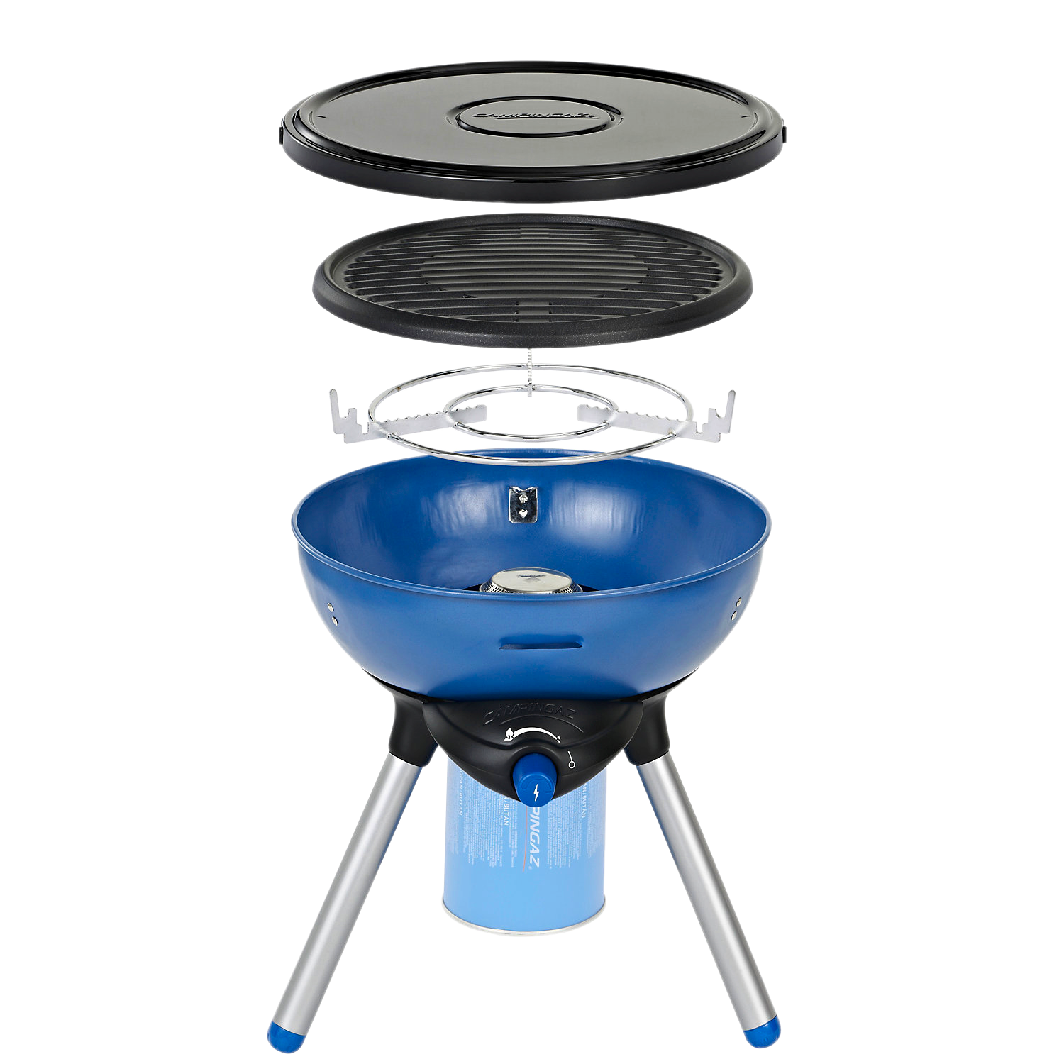 Gassgrill Party Grill 200 CV med koker og grillfunksjon forfra