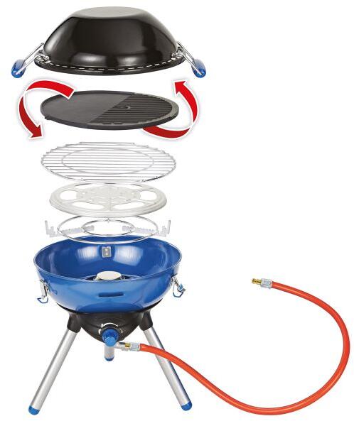 Gassgrill Party Grill 400 med campingvogntilkobling forfra