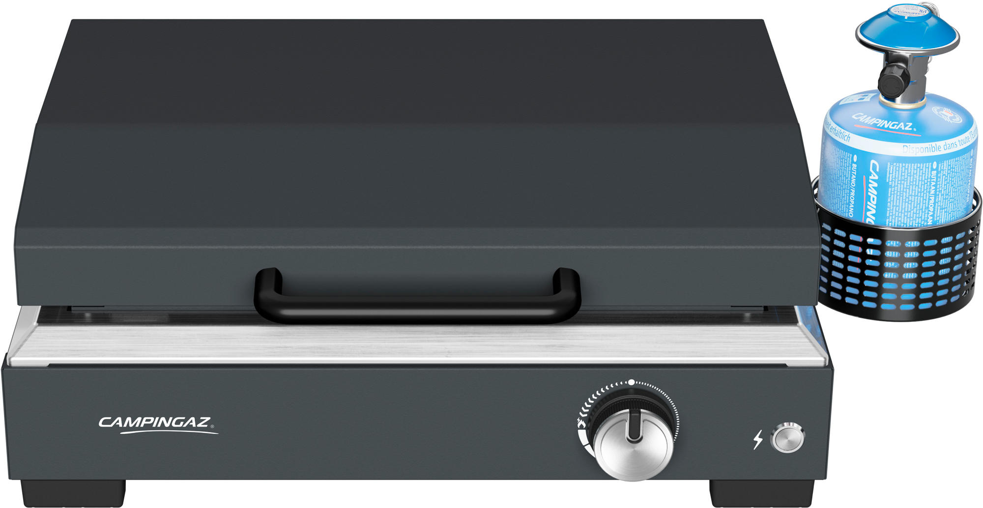Gassgrill Plancha Sigma 1 CV med lokk forfra