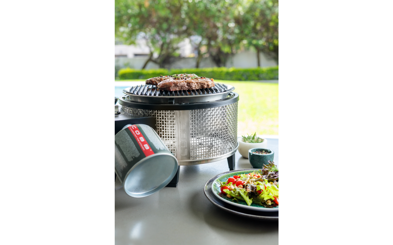 Nærbilde av piezo-tenning på Gassgrill Premier Gas Deluxe 2.0