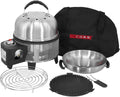 Gassgrill Premier Gas Deluxe med griddle, wok, stekerist og veske forfra