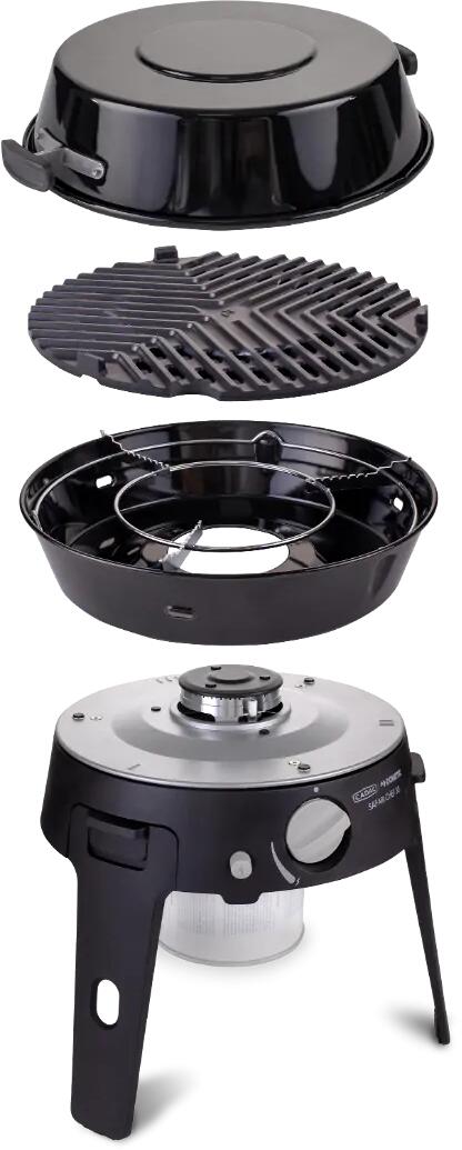 Gassgrill Safari Chef 30 HP 1,8 kW bakside med sammenleggbare ben
