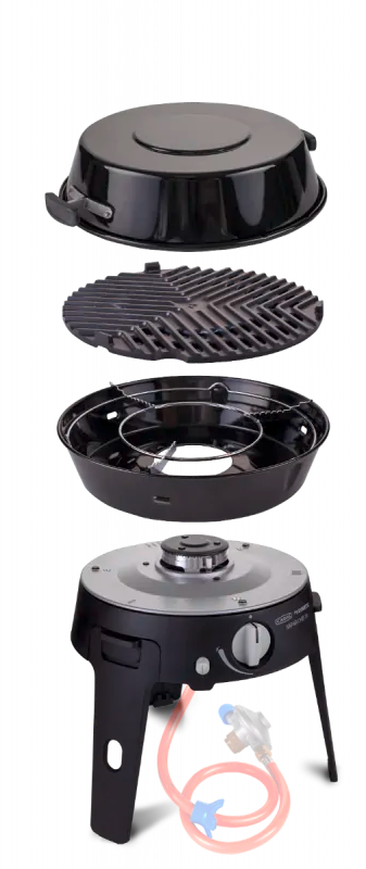 Gassgrill Safari Chef 30 LP Lite 3-i-1 campinggrill forfra