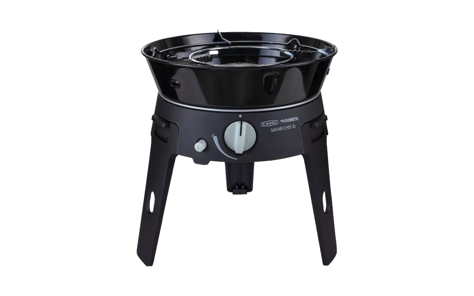 Fettskål som beskytter mot vind på Gassgrill Safari Chef 30 LP Lite 3-i-1