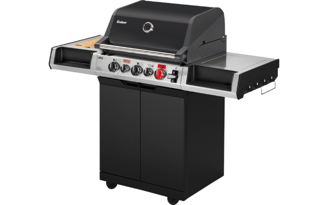 Bakside av Gassgrill Uniq 3 IK Cruster med kontrollpanel