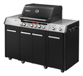 Gassgrill Uniq Pro 3 IK Kitchen Cruster forfra med åpnet lokk