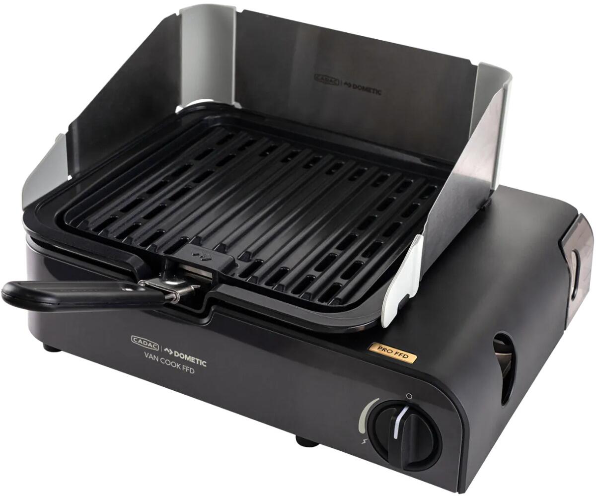 Detalj av tenning på Gassgrill Van Cook PRO FFD bordmodell for bobil