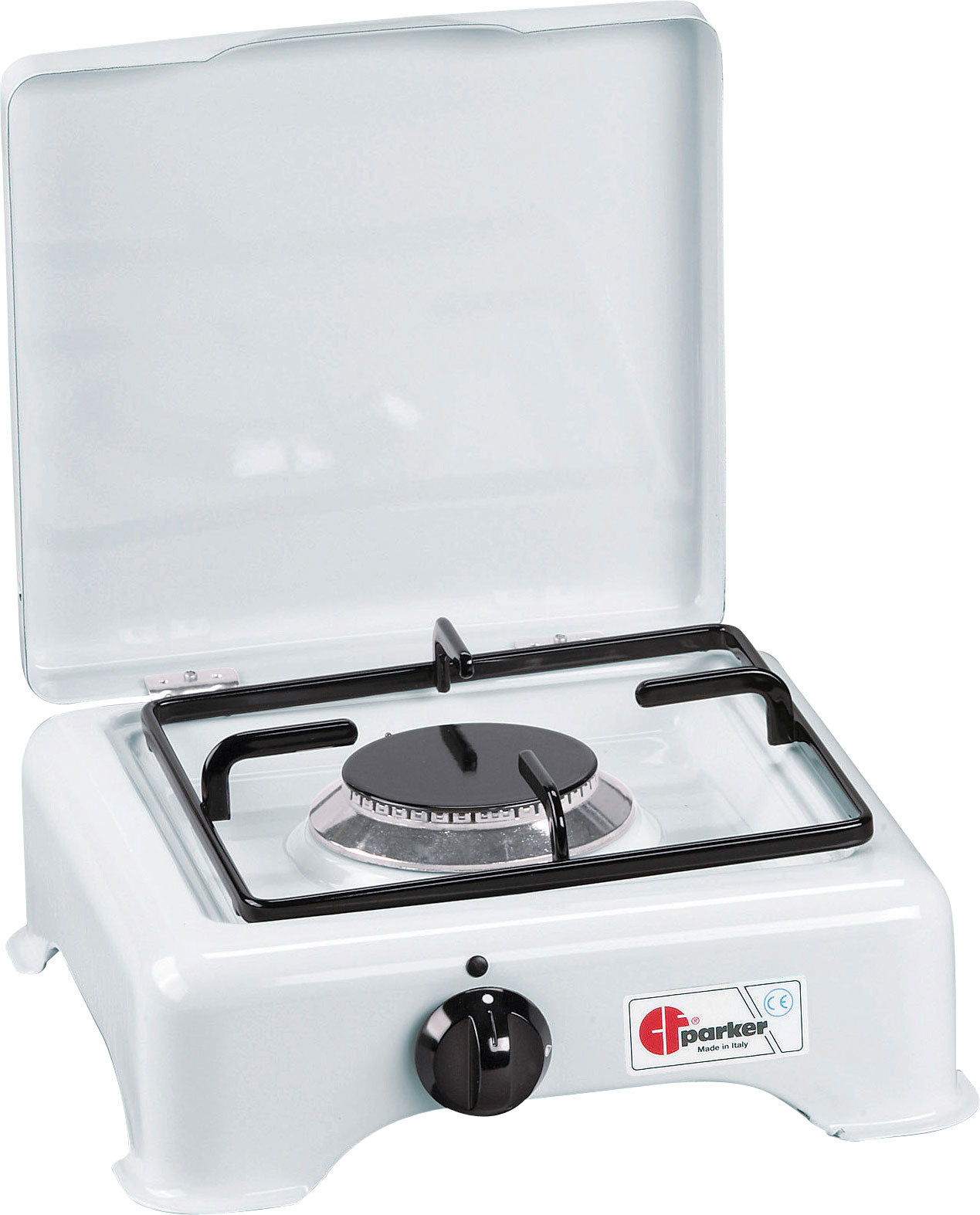 Gasskoker 1-bluss Uno med flammesikring 2,8 kW 50 mbar fra CF Parker front
