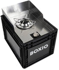 Gasskoker 1-brenner i euroboksformat 1500W svart forfra