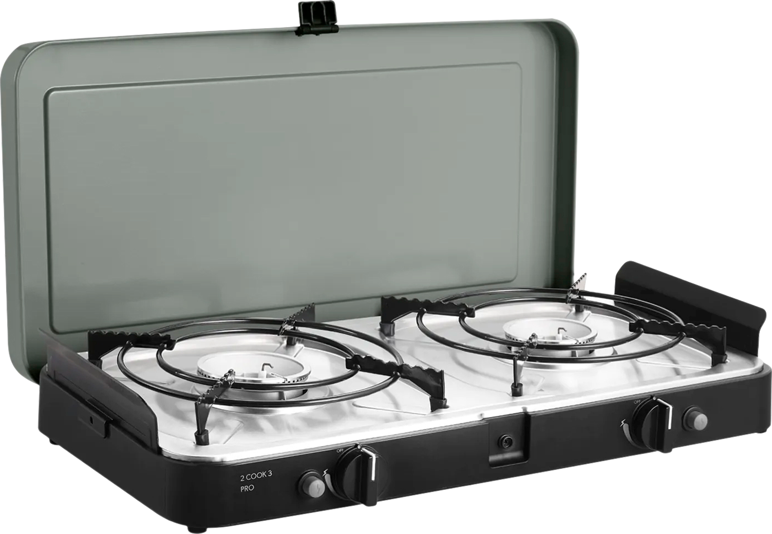 Gasskoker 2-bluss 2 Cook 3 Pro Stove Cadac forfra