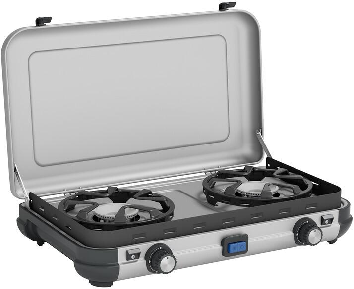 Gasskoker 2-bluss Camping Kitchen 2 Maxi CV 3600W forfra