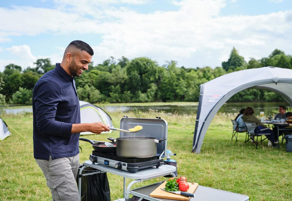 Gasskoker 2-bluss Camping Kitchen 2 Maxi CV 3600W med gassslange og regulator