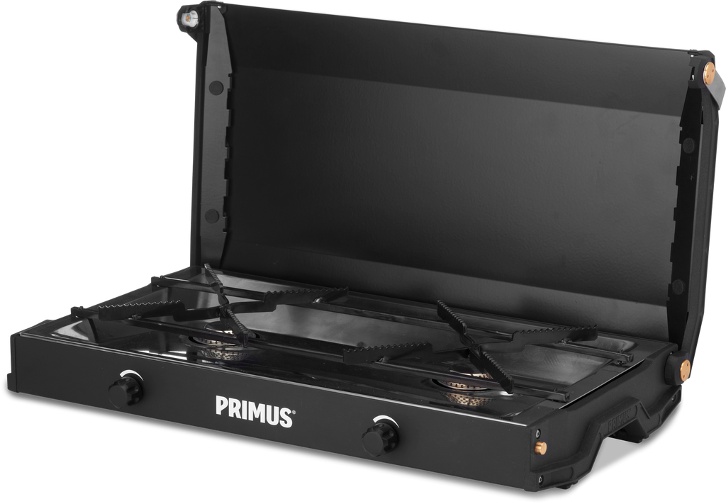 Gasskoker 2-brenner Kinjia 2x 3000 W, 3,7 kg forfra