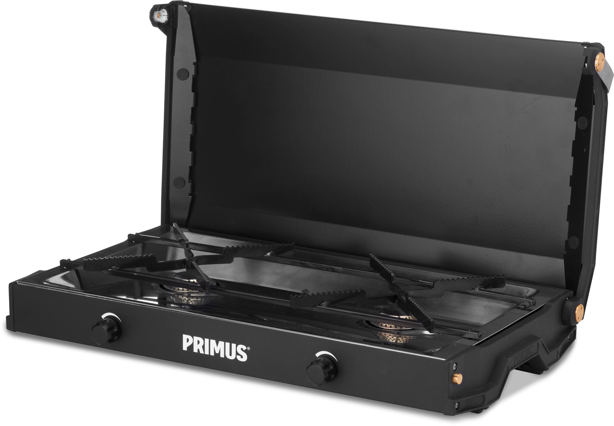 Gasskoker 2-brenner Kinjia 2x 3000 W, 3,7 kg forfra