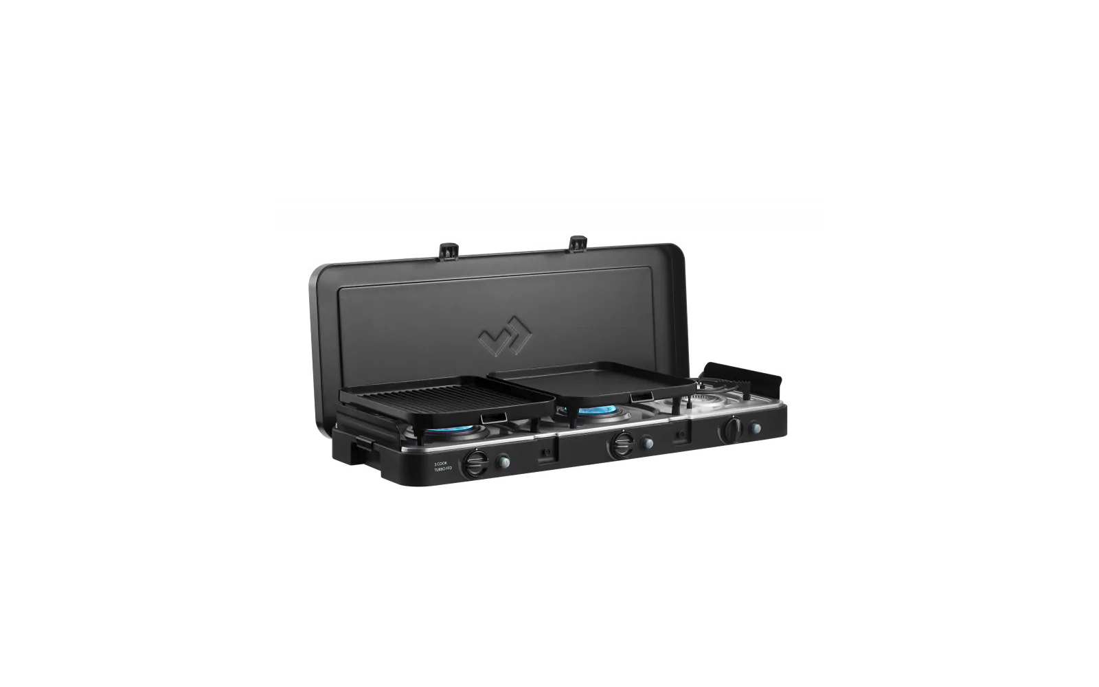 Gasskoker 3-bluss 3 Cook Turbo FFD Deluxe 9 kg - Cadac komplett sett