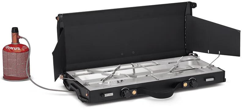 Nærbilde av flammesystem på Gasskoker Alika tobluss 6900W