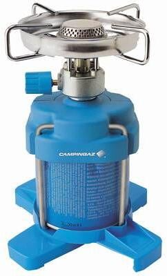 Gasskoker Bleuet 206 Plus 1250 W med vindskjerm sett forfra