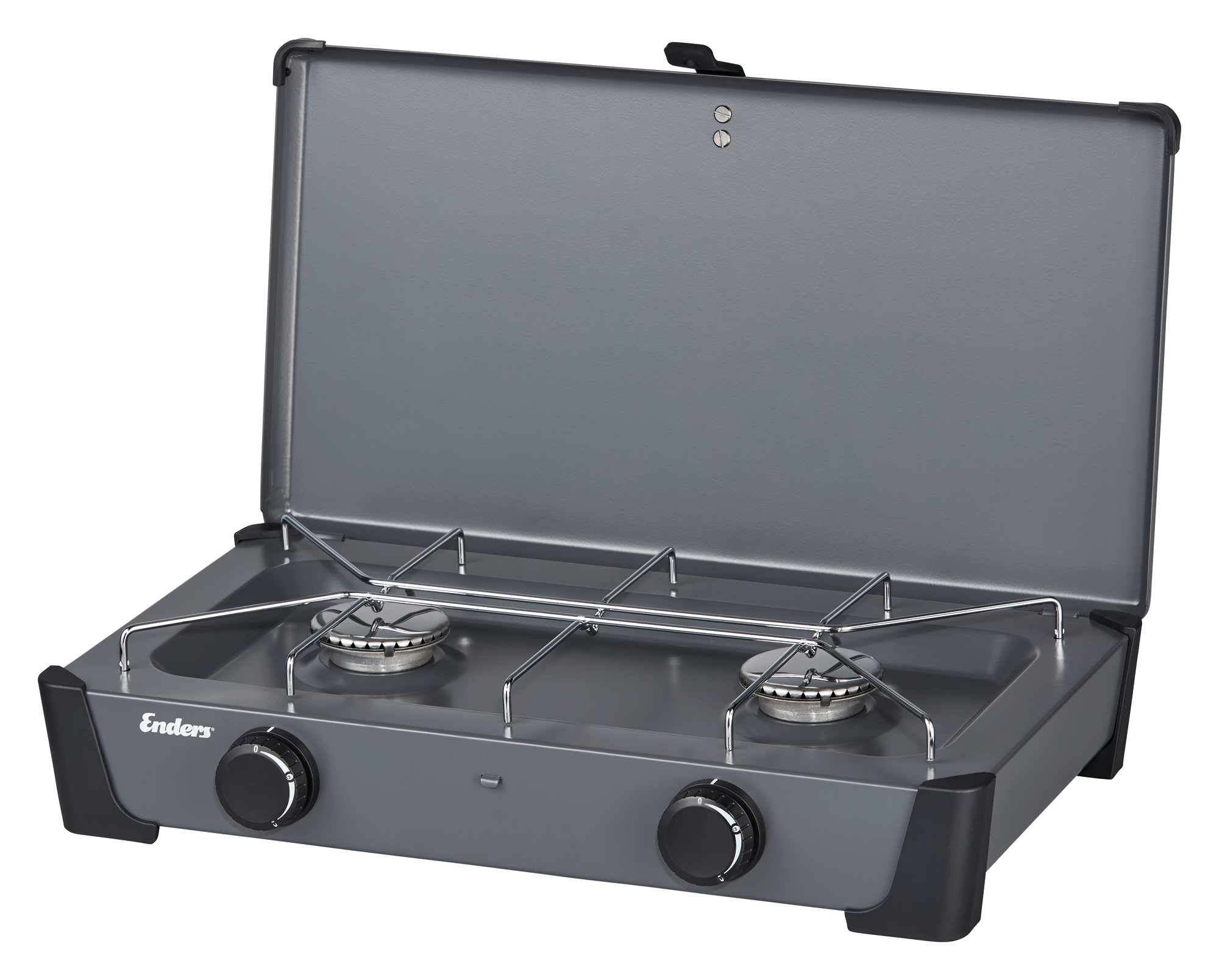 Gasskoker Bondy 2 med 2x2,3 kW brennere forfra