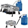 Gasskoker Camp & Trek Connect 2kW 550g med piezotenning forfra