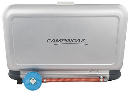 Gasskoker Camping Kitchen 2 CV PZ 2-brenner montert på campingplass