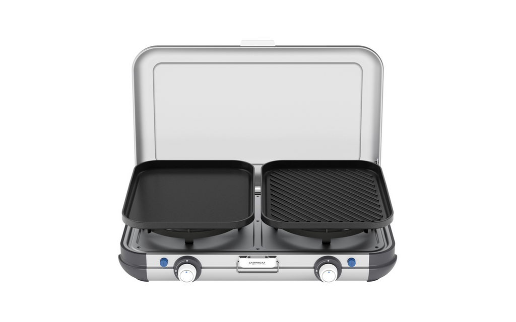 Nærbilde av piezo-tenning på Gasskoker Camping Kitchen 2 Grill & Go