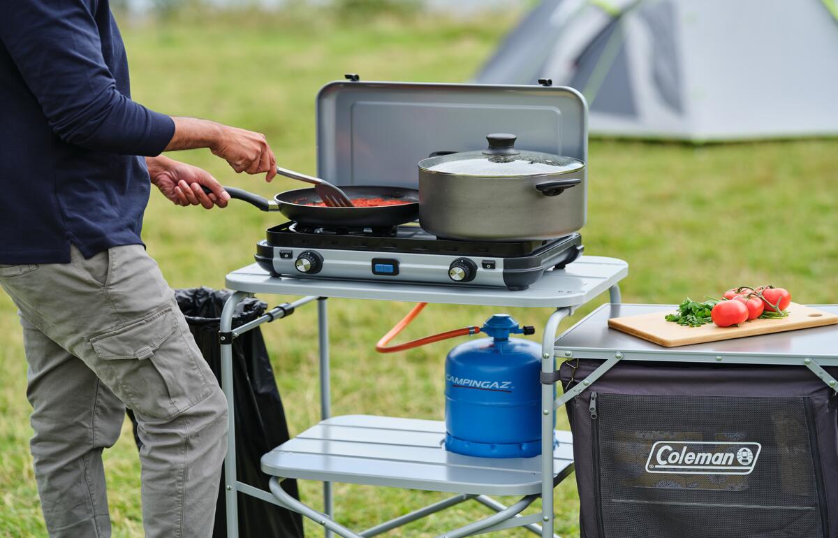 Pakkemål av Gasskoker Camping Kitchen 2 Maxi 2-brenner