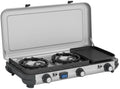 Gasskoker Camping Kitchen Multi-Cook 3-brenner sett forfra