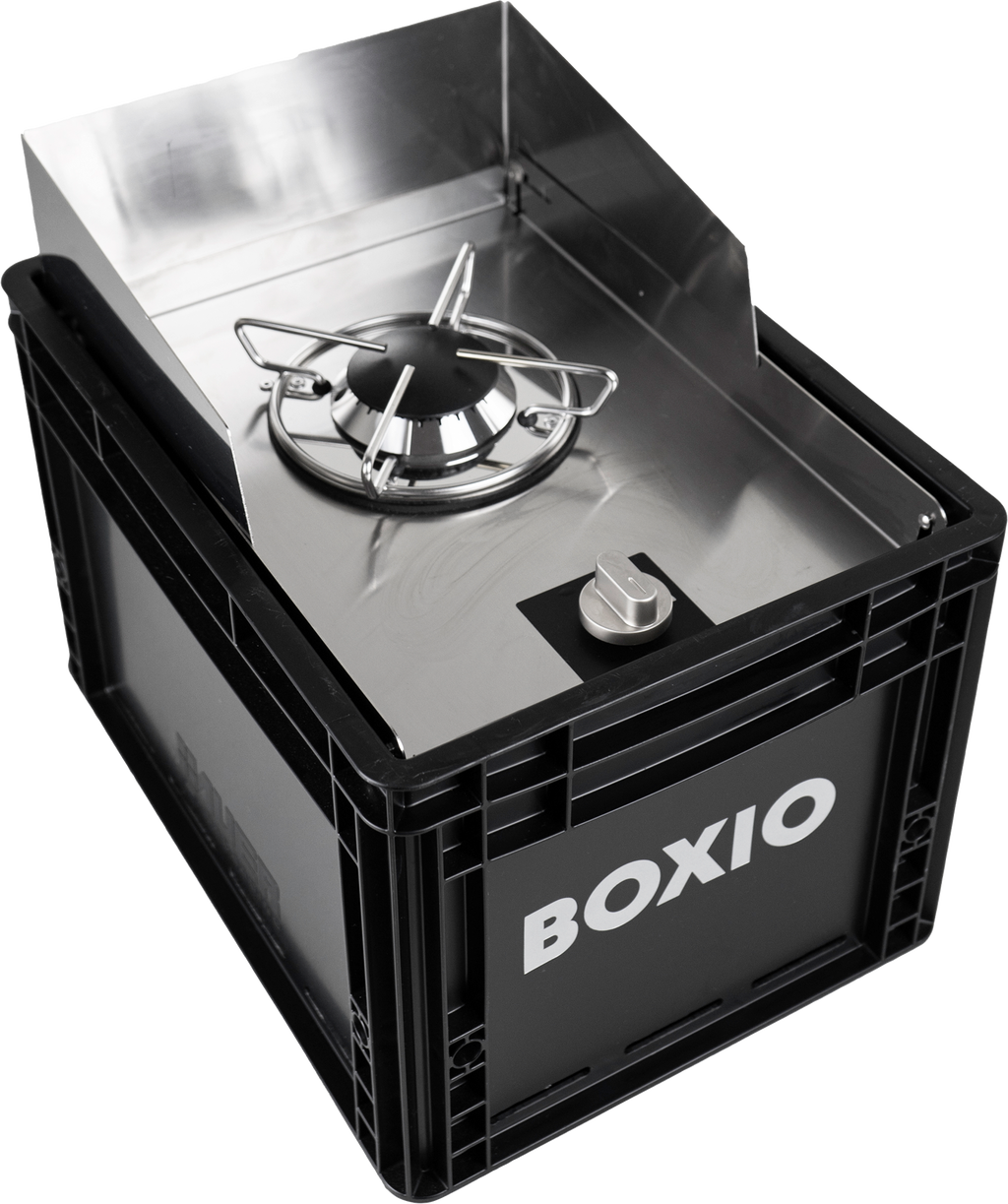 Gasskoker Cook i eurobox-format 1500 W Boxio forfra