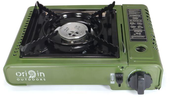 Gasskoker CookHeat 1800W med piezotenning sett forfra