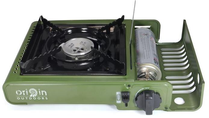 Gasskoker CookHeat 1800W med piezotenning bakside
