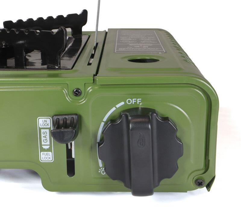 Detalj av piezotenning på Gasskoker CookHeat 1800W