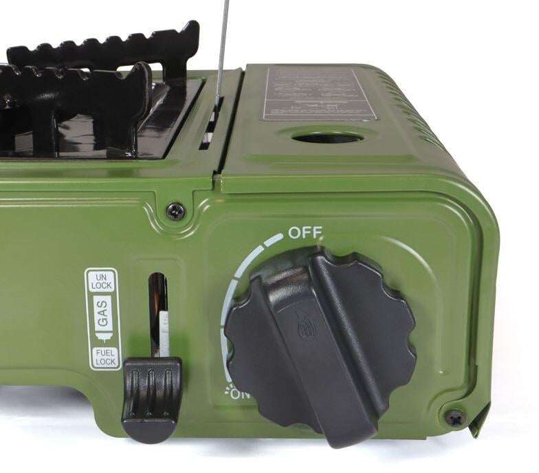 Montert Gasskoker CookHeat 1800W med piezotenning i bruk