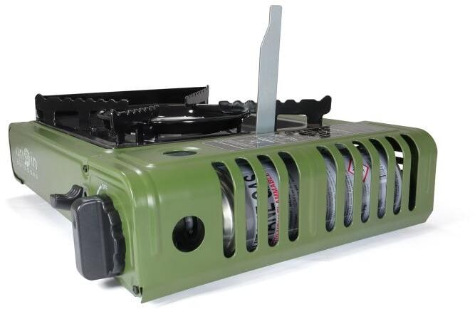 Nærbilde av varmejustering på Gasskoker CookHeat 1800W