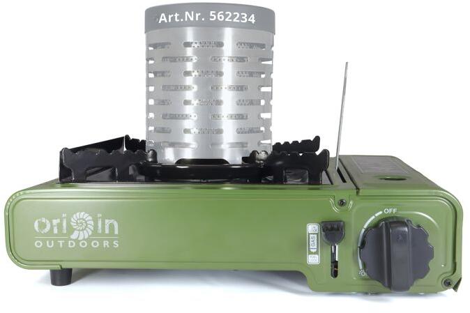Gasskoker CookHeat 1800W med piezotenning kompakt design