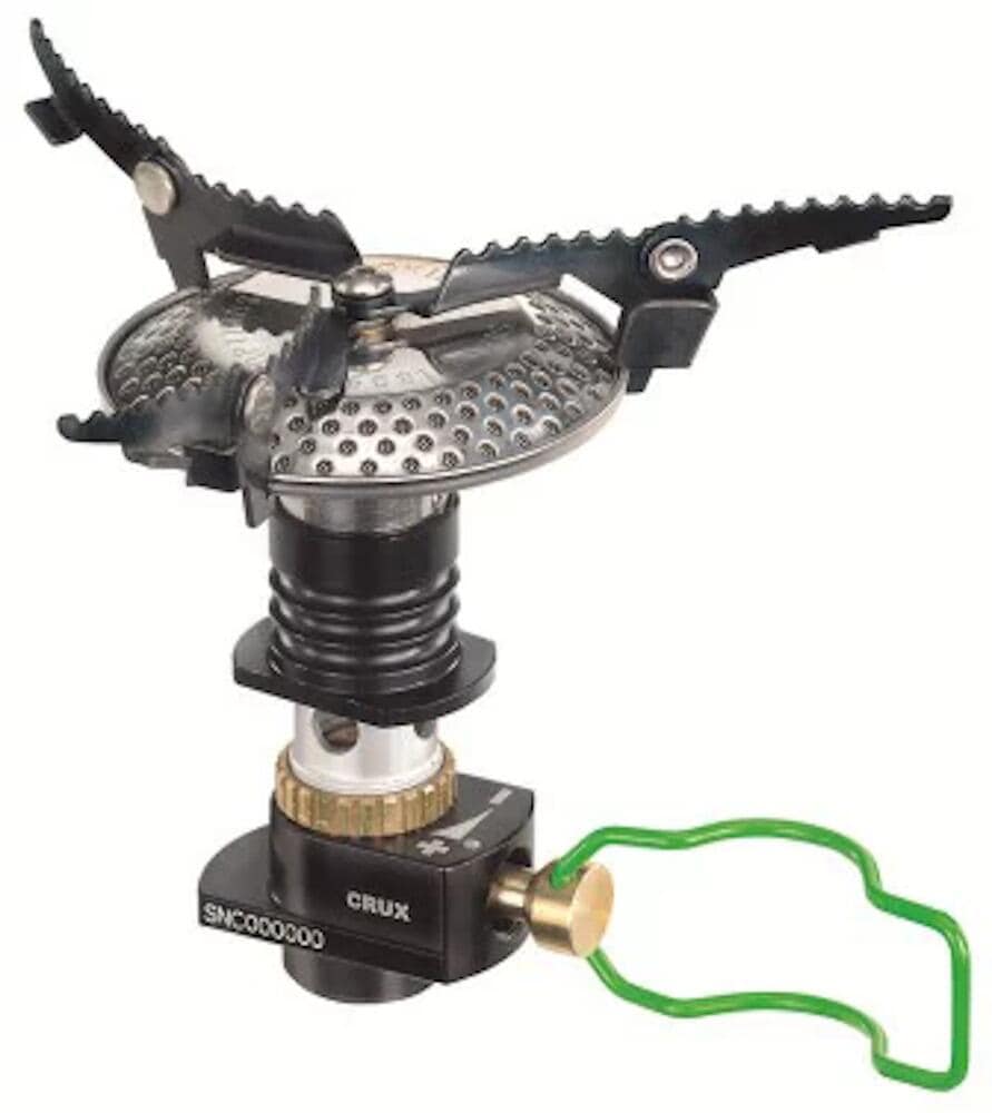 Detalj av brenner på Gasskoker Crux Weekend kokesystem 372 g 0,95 l 3000W
