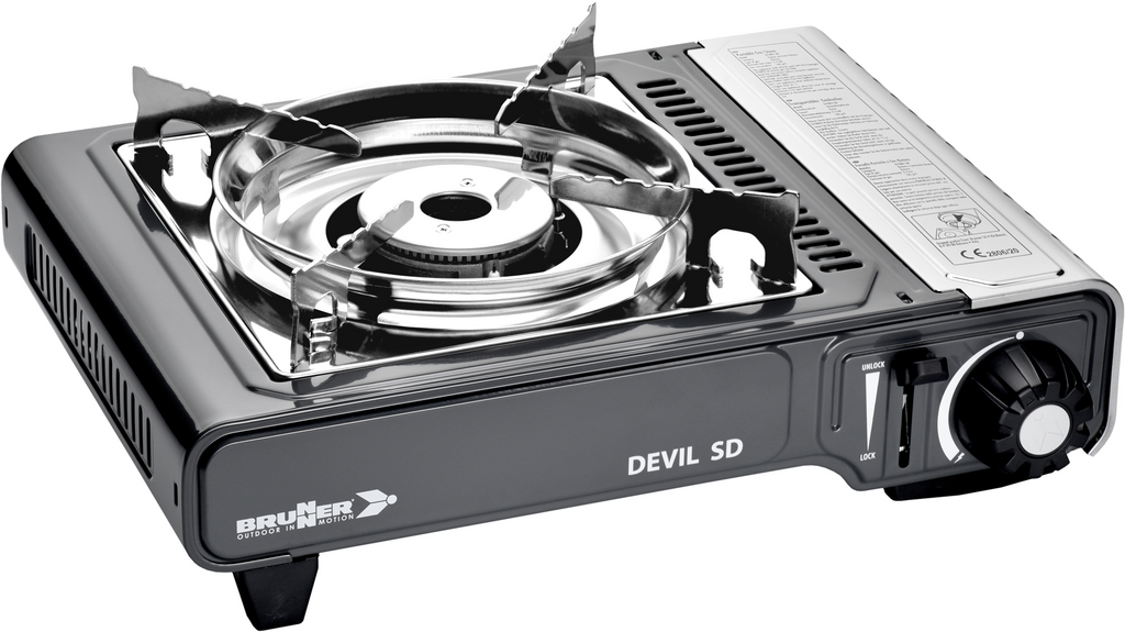 Gasskoker Devil SD NG 2,2 kW med piezotenning forfra